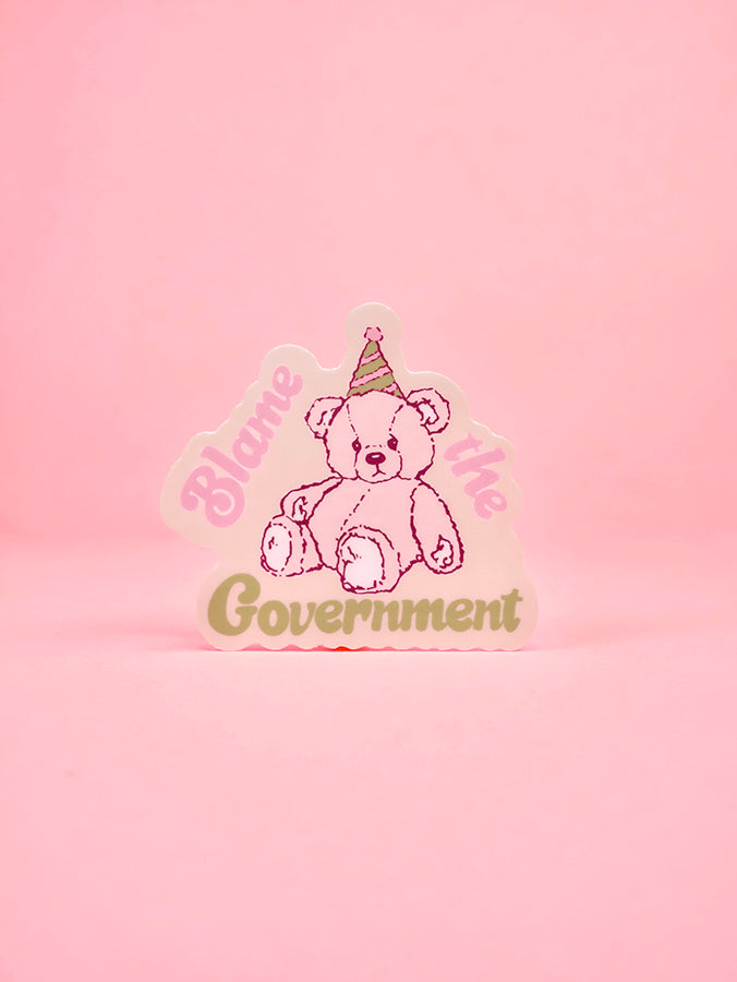 Blame the Government Sticker