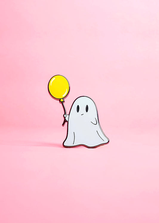 Balloon Ghost Enamel Pin
