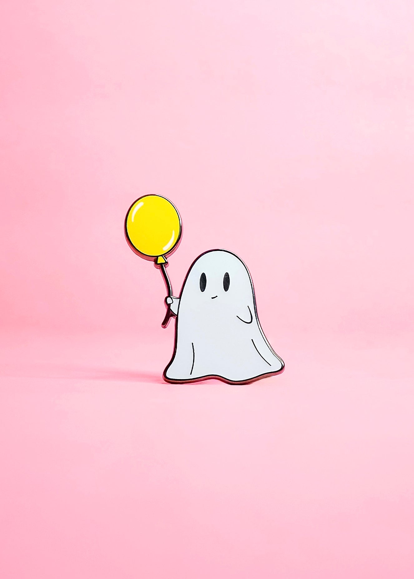 Balloon Ghost (Yellow) Enamel Pin