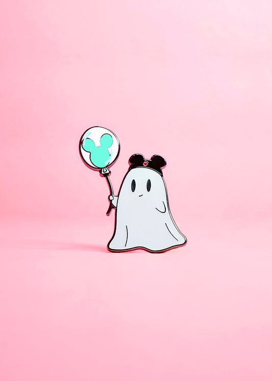 Balloon Ghost Parks Edition (Teal) Enamel Pin