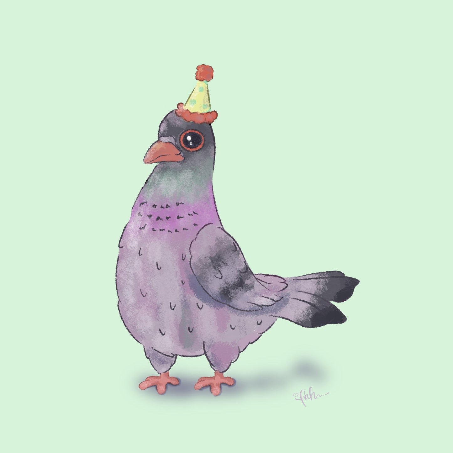 Party Pigeon Print