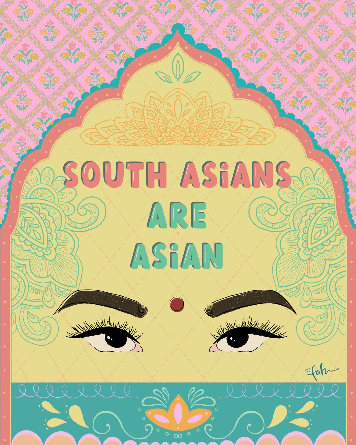 South Asians Are Asian Print