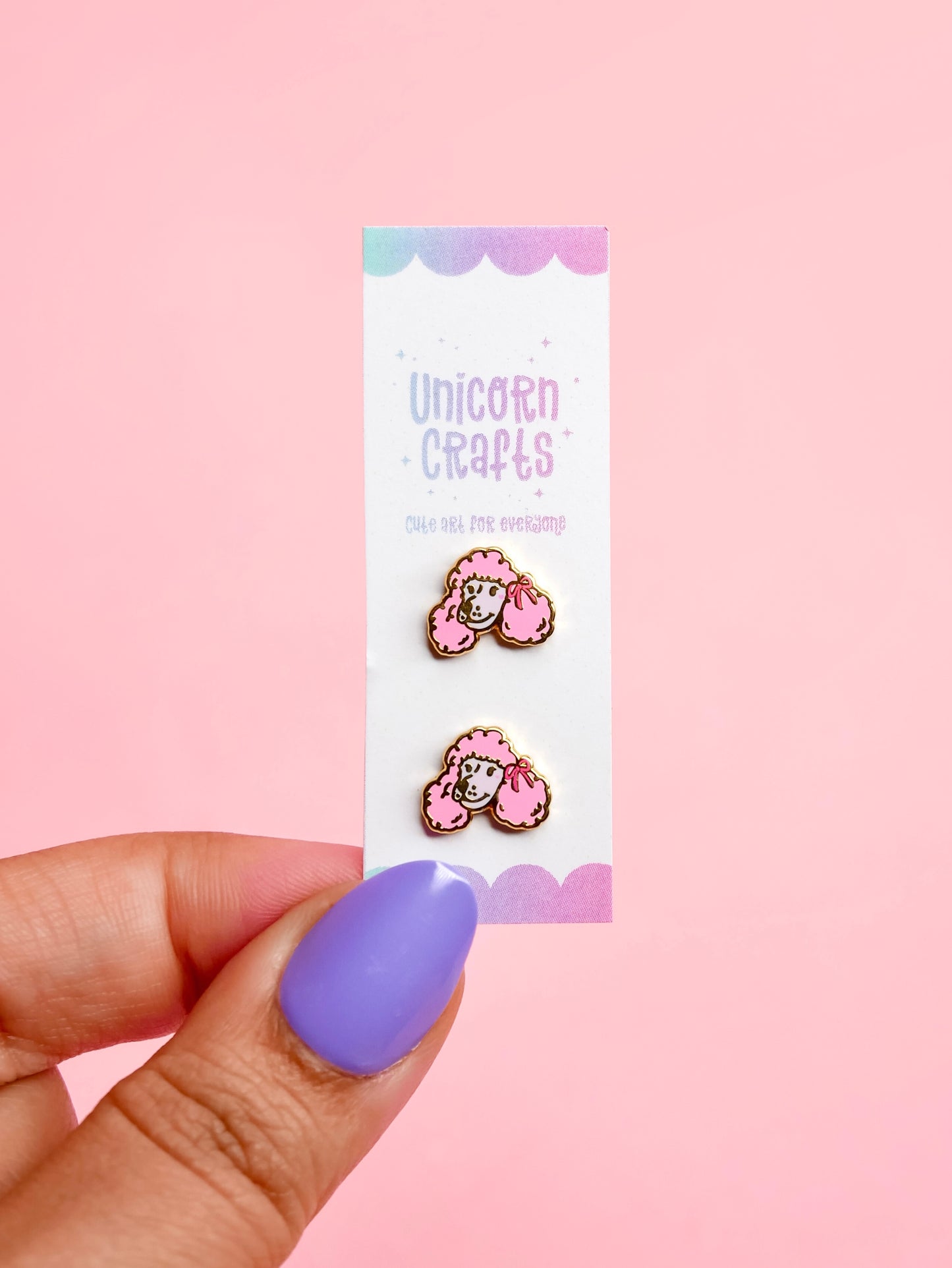 Poodle Earrings