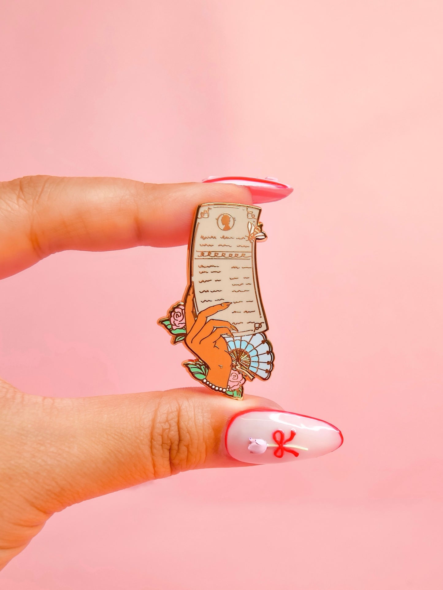 Lady Whistledown (Medium) Enamel Pin