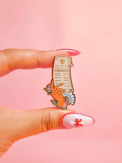 Lady Whistledown (Medium) Enamel Pin