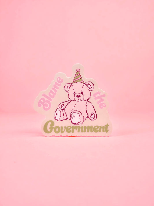 Blame the Government Sticker