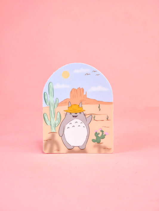 Totoro Desert Sticker