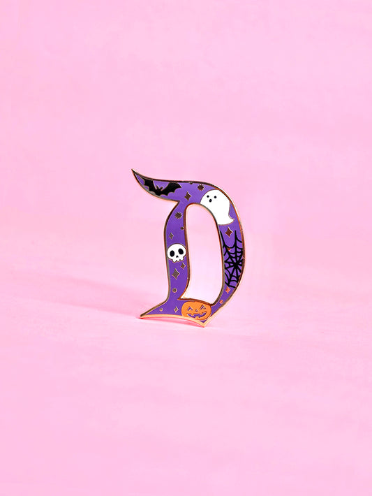 D - Spooky Enamel Pin