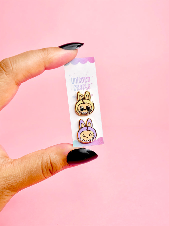 Labubu (Yellow/Purple) Earrings