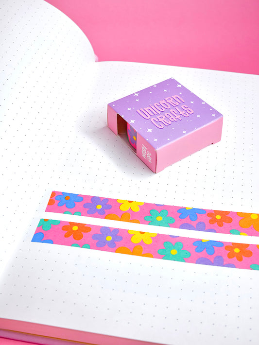 Pink Floral Washi Tape