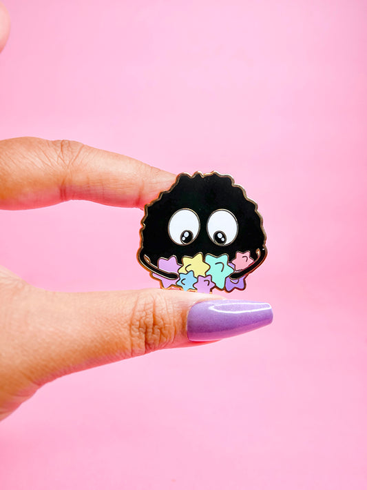 Soot Sprite Enamel Pin