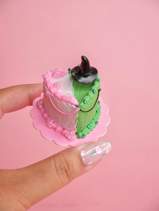 Wicked Split Tall Heart Tiny Fake Cake